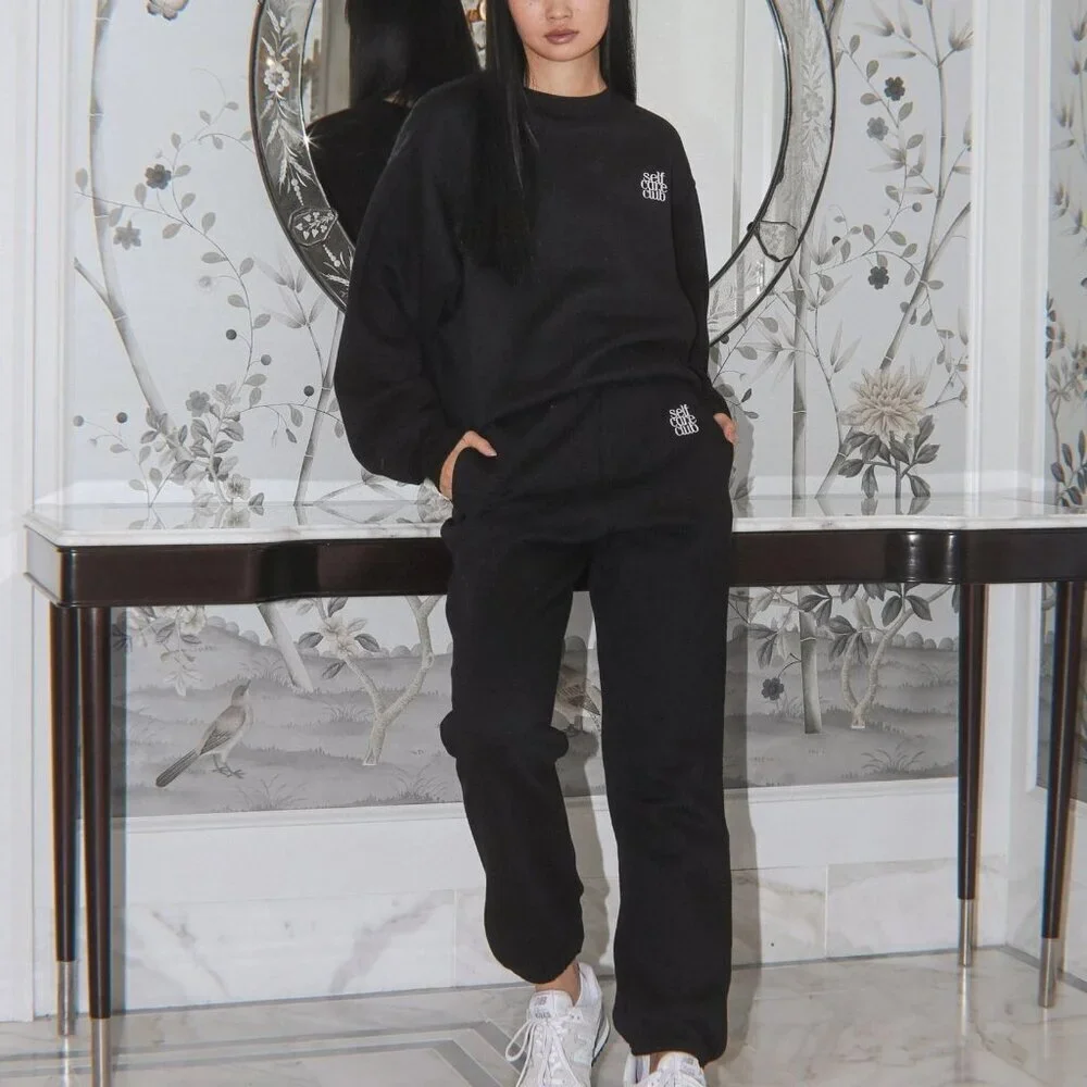 😍 NEW Brunette the Label "Self Care Club" Crewneck - Picture 2 of 5